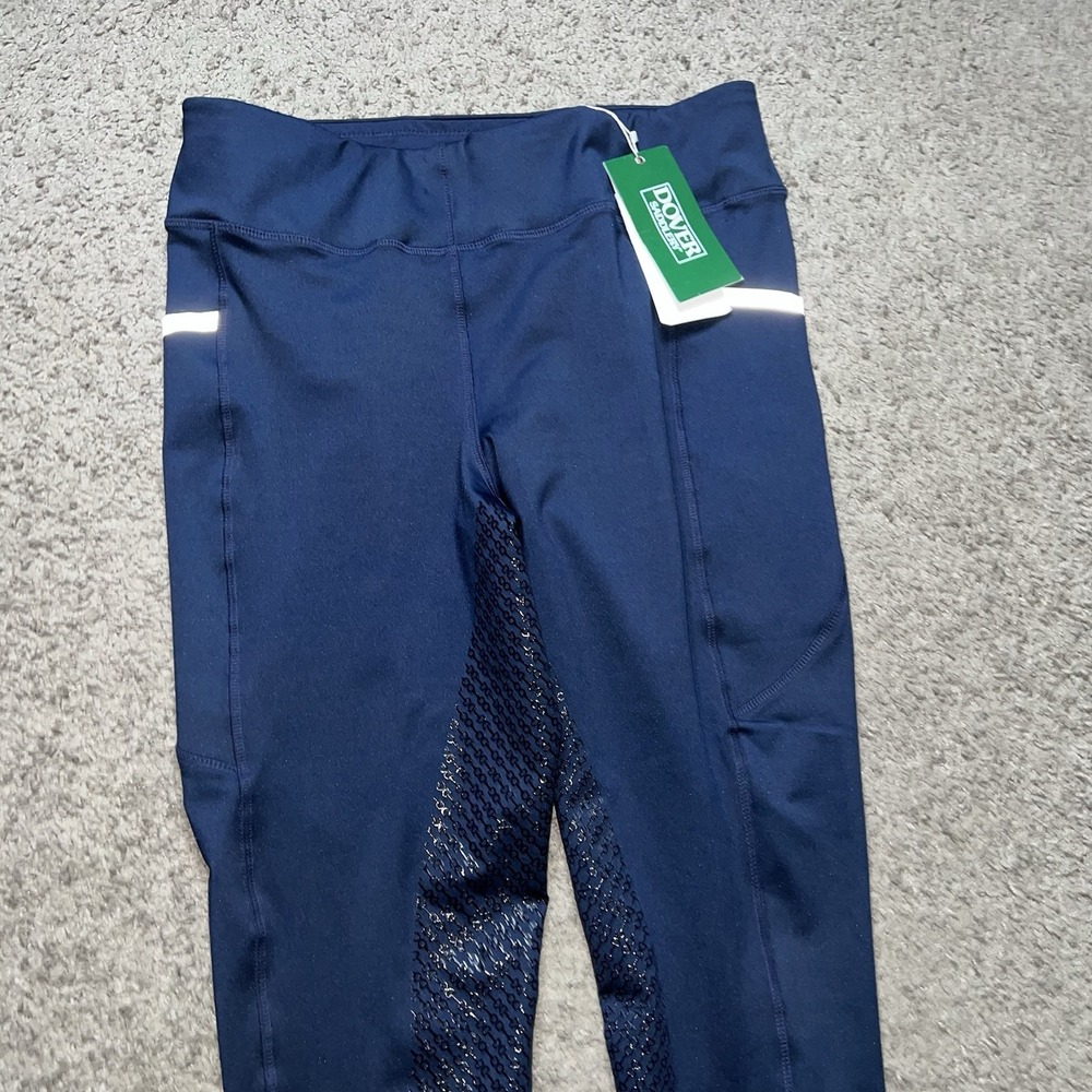 NWT Dover Saddlery Women's Girl's Dalton K/P Breech Riding Pants Navy Sz XL